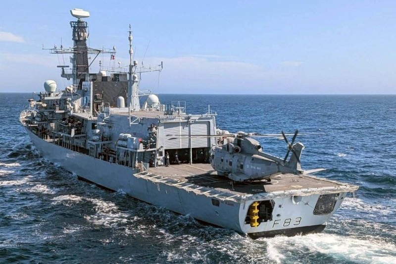 HMS St Albans was one of three Royal Navy warships that spent 72 hours shadowing Russian destroyer Admiral Levchenko and sanctioned cargo vessels through the English Channel.