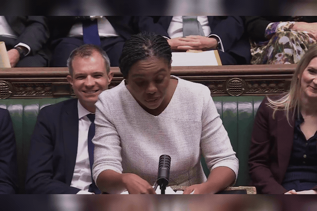 Kemi Badenoch speaks in the House of Commons as she accused Labour of "dithering" for two-and-a-half years before approving the Jackdaw gas field and demanded the government repeal its ban on new oil and gas licences.