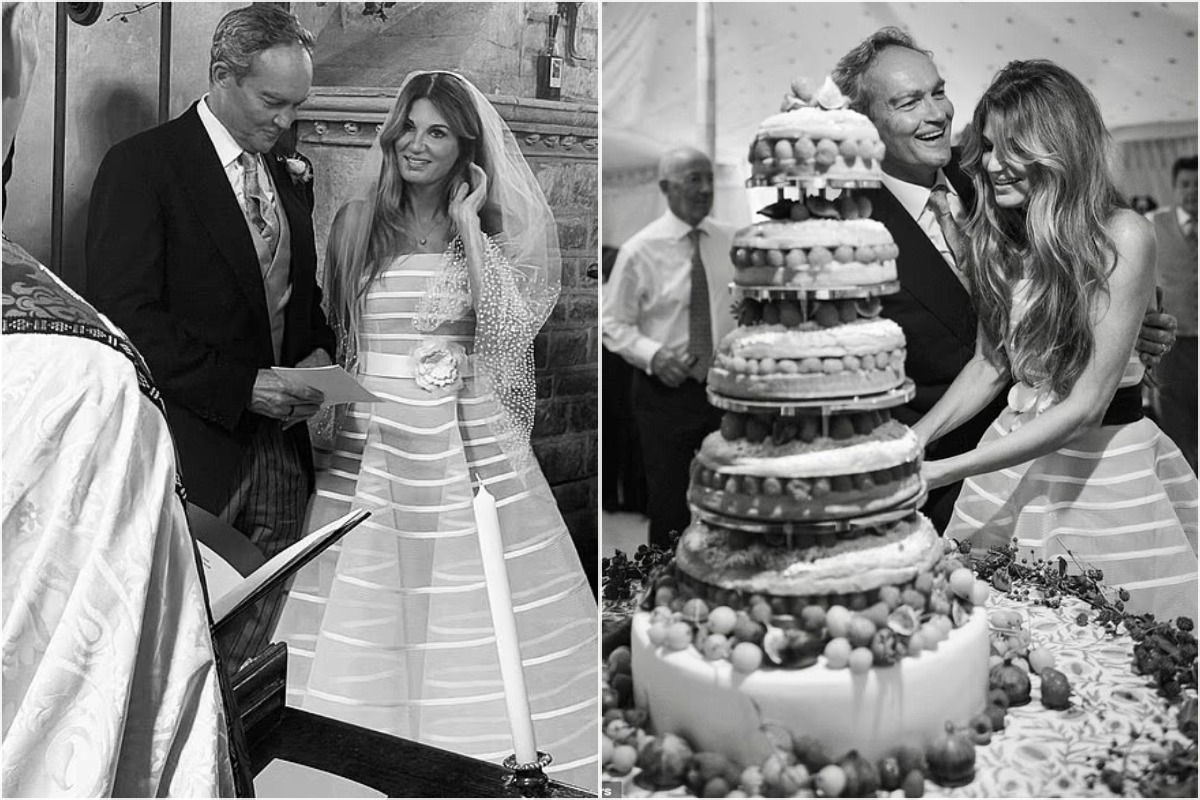 Jemima Goldsmith and Cameron O'Reilly at their wedding ceremony and reception, as celebrity guest Nigella Lawson hailed it "the best day; the best weekend.