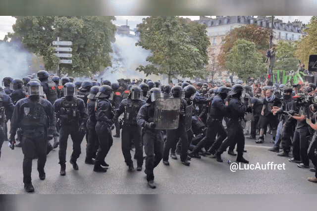 French police fire tear gas at Paris high school as student protests persist despite PM's unspecified promises