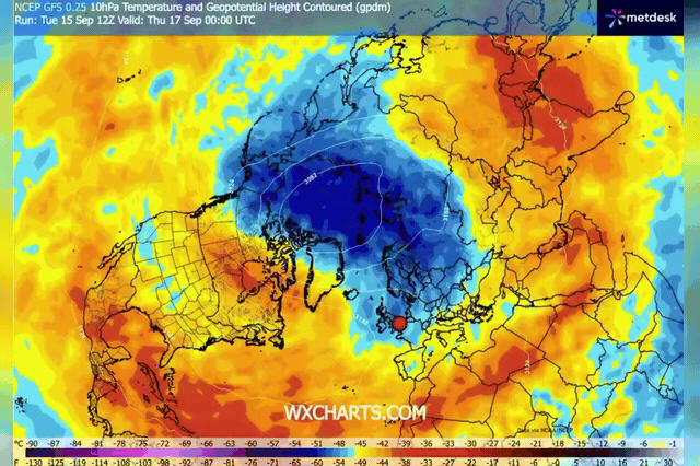 Met Office warns record-breaking El Niño could trigger 'polar vortex' collapse and deep freeze for Britain this winter