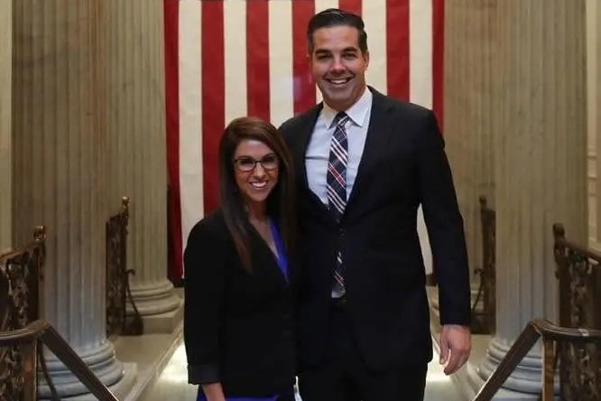 Lauren Boebert and Jeffrey Small, her former chief of staff, whom the complaint names as one of three staffers she allegedly had sexual relationships with.