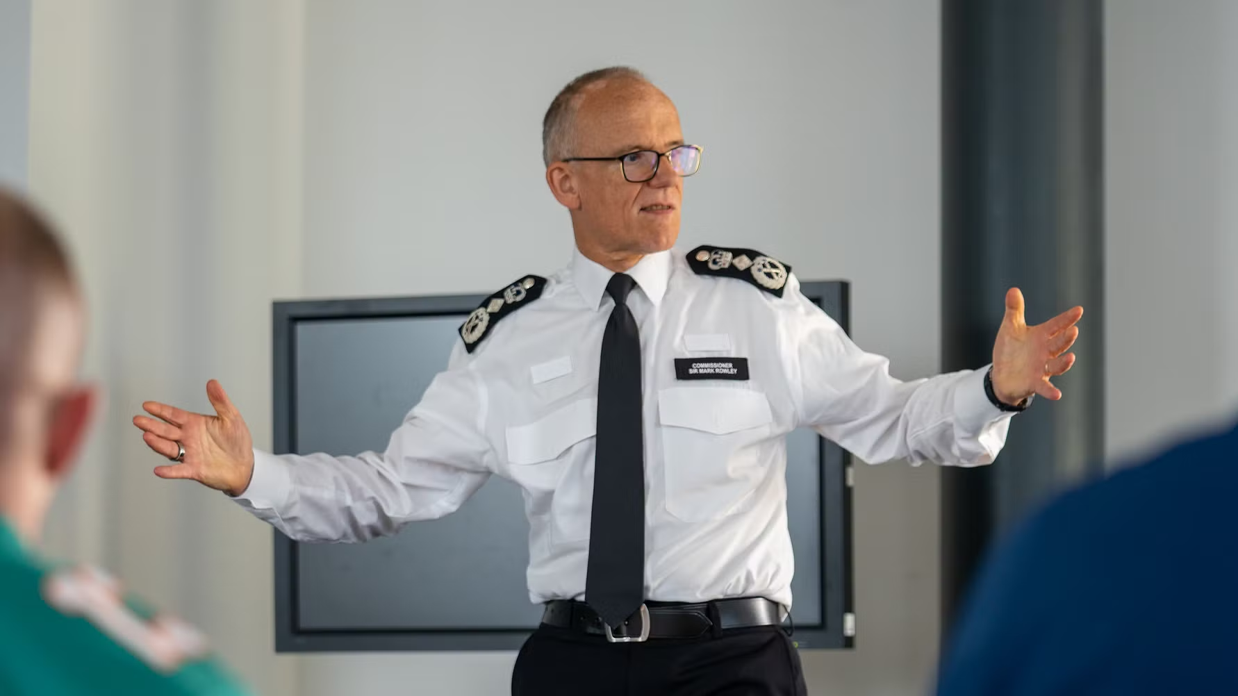 Sir Mark Rowley, the Metropolitan Police Commissioner who says minority ethnic Londoners make up 46% of the capital's population but only 18% of Met officers.