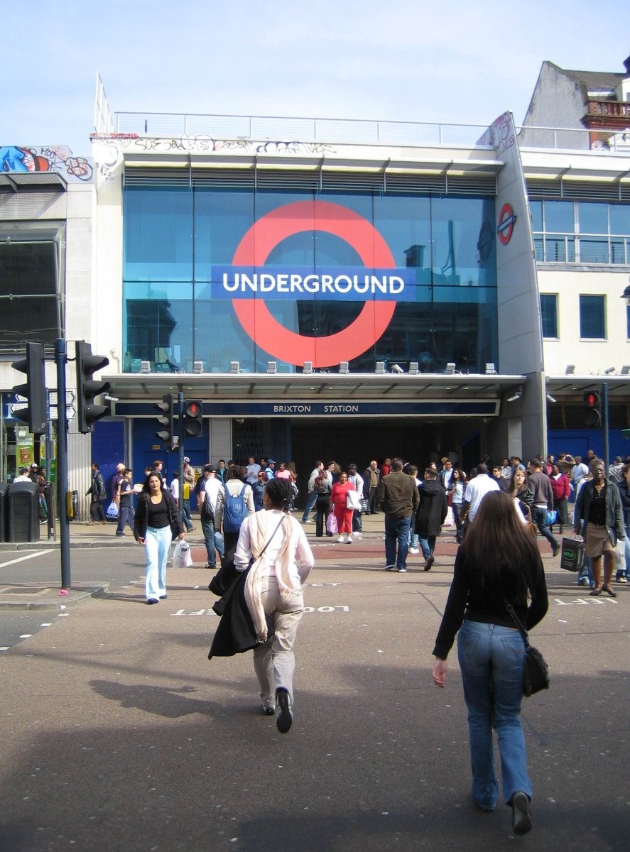 Brixton Underground station, where a man was stabbed in the face and back on Saturday afternoon and a man in his 40s was subsequently arrested on suspicion of grievous bodily harm with intent.