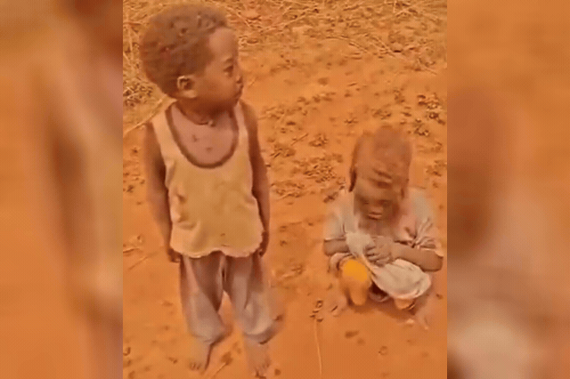 Children in El Fasher, Sudan, where Britain has now sanctioned military commanders accused of using rape during what is described as the deadliest and most rapid massacre of civilians in over three decades.