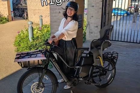 Layla Moran, the Oxford West and Abingdon MP, whose £2,200 e-bike was stolen from The Plain on 3 July and whose case led to CCTV there being restored.