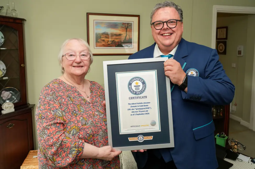 Cath Bowie, who plays Fortnite every day and streams under the username grumpygran1948, has been named the world's oldest female Fortnite streamer in the Guinness World Records Gamer's Edition 2027.