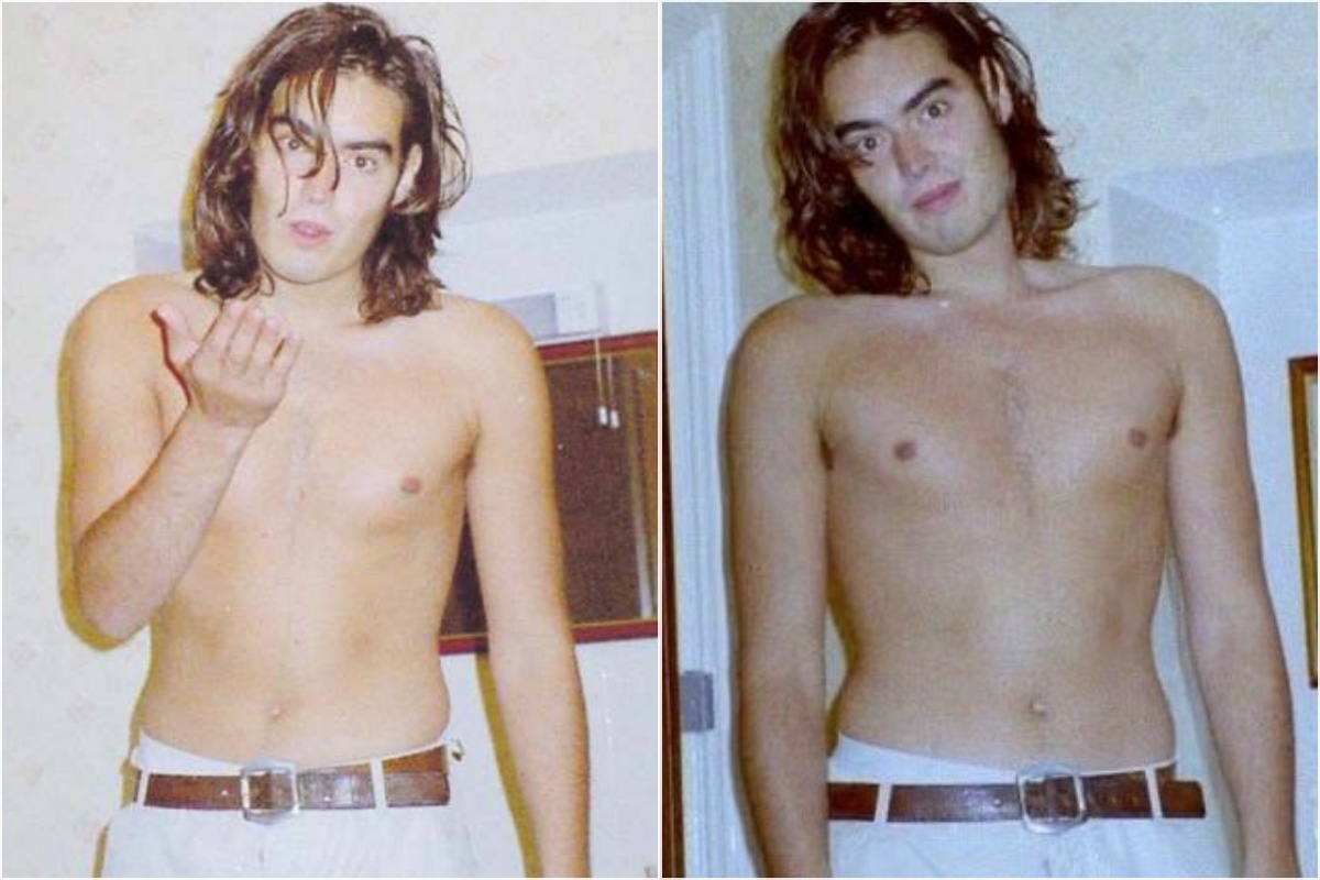 Topless Brand is photographed by his alleged rape victim moments before the hotel attack, court hears