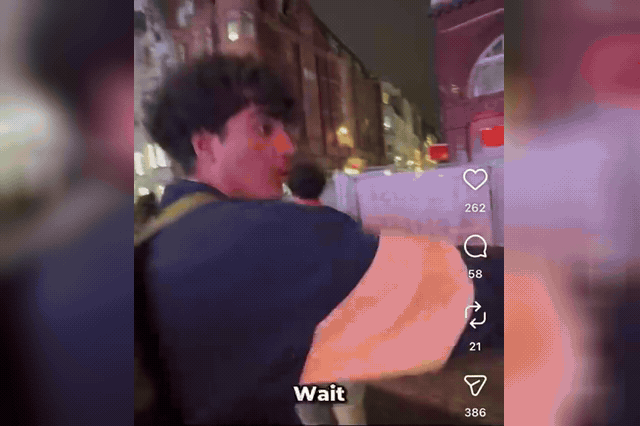 Young men throwing rocks at people on Oxford Street during half-term. Mayor of London Sadiq Khan's pedestrianisation scheme has drawn warnings from crepe shop worker Mohammed Essalhi that it will prove an overall…