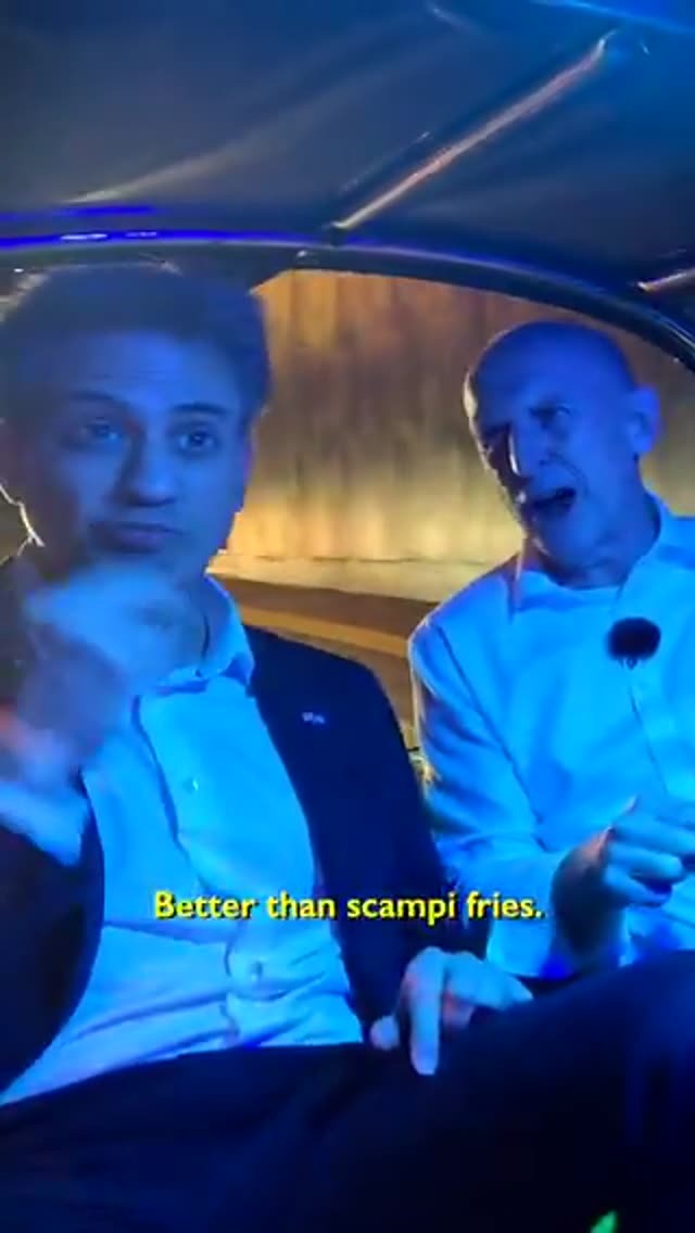 Ed Miliband and John Healey on a neon-lit tuk-tuk in Bangkok, where Healey handed Miliband first taste with "after you" — and Miliband credited working with other countries as "the fundamental principle" for his visit…