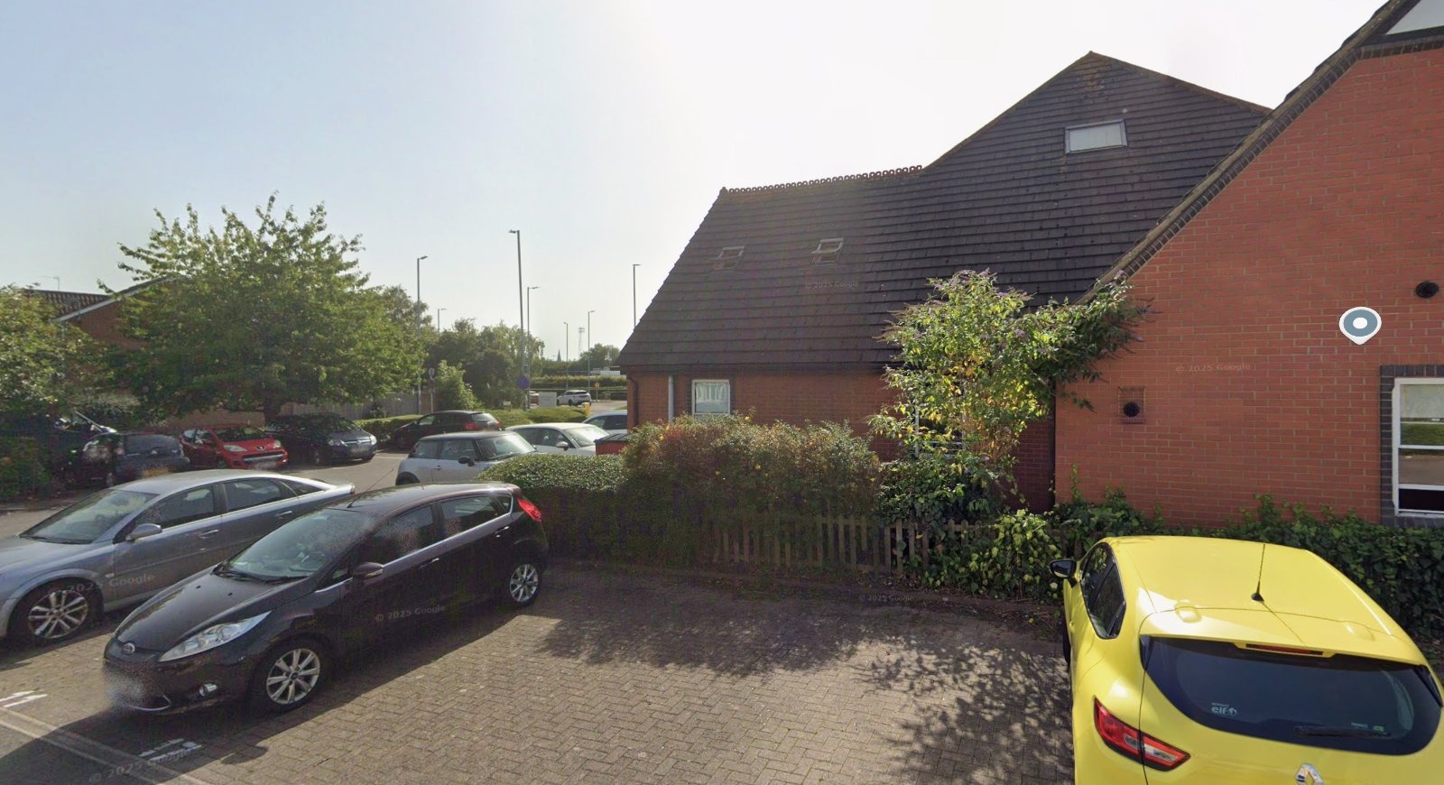 The car park of Great Western Surgery in Farriers Close, Swindon, where four men aged 19 to 21 were arrested within hours of a woman being raped just after midnight.