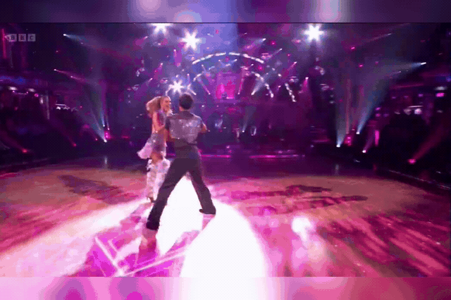 Delta Goodrem and Kai Widdrington, who topped the Strictly Come Dancing leaderboard for a second consecutive week with 33 points, before a rib injury forced her out of Icons Week.
