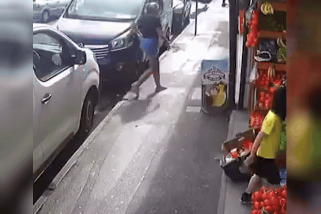 Children in balaclavas steal goods from a Bournemouth corner shop whose owner, Erdogan Yigitoglu, says parents waited outside and rewarded them afterwards.