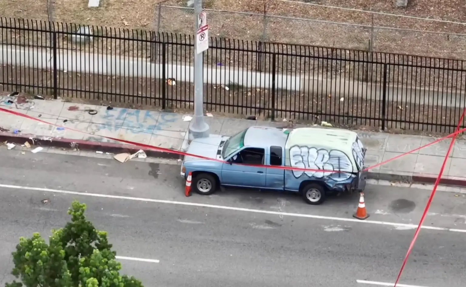 The Los Angeles street in the Pico-Union neighbourhood where Adolfo Gramajo allegedly shot his sons, having told the boys' mother they would be at his parents' house.