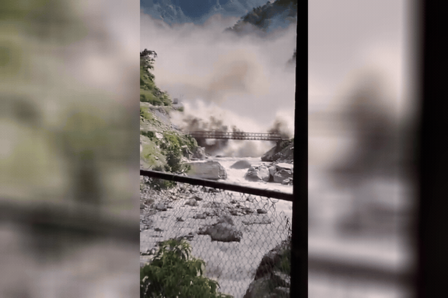 Glacial collapse caused Nepal's devastating flash floods that left more than 30 Britons missing
