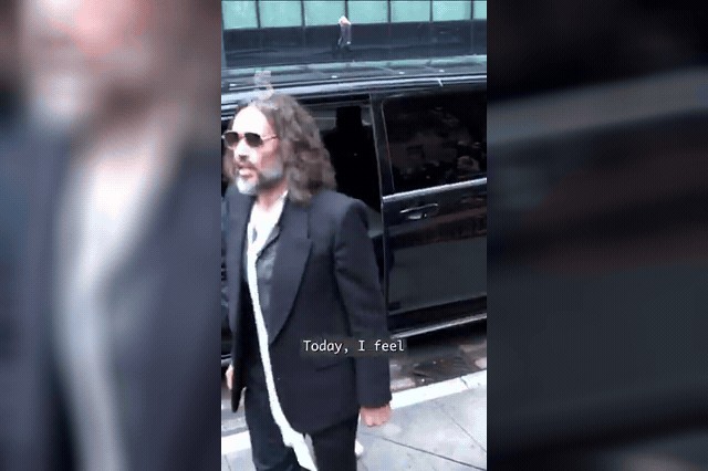 Russell Brand arrives at Southwark Crown Court, where a prosecutor told jurors he was "child-like in his expectation that his every desire should be met.