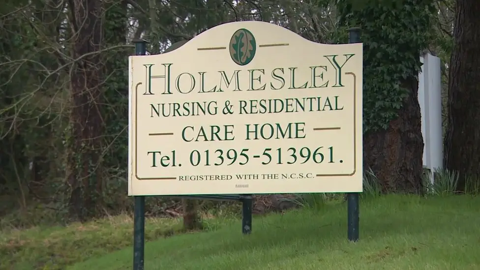 Holmesley Care Home in Sidford, Devon, where a Nursing and Midwifery Council panel found former manager Joanne Burchell told staff their positive lateral flow results were negative.