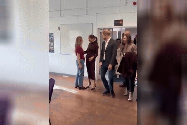Prince Harry with a young attendee at Epic Partners in Nottingham, as the couple's charity schedule prompted the palace to clarify the Sussexes are acting as private citizens, not working royals.