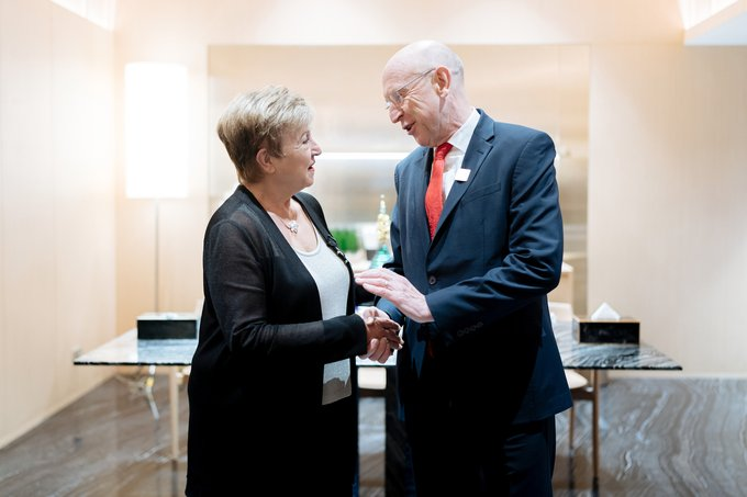 Kristalina Georgieva and John Healey at the IMF Meetings in Bangkok. The Chancellor told reporters departments must "manage with the budgets we've got" ahead of the October 28 Budget.