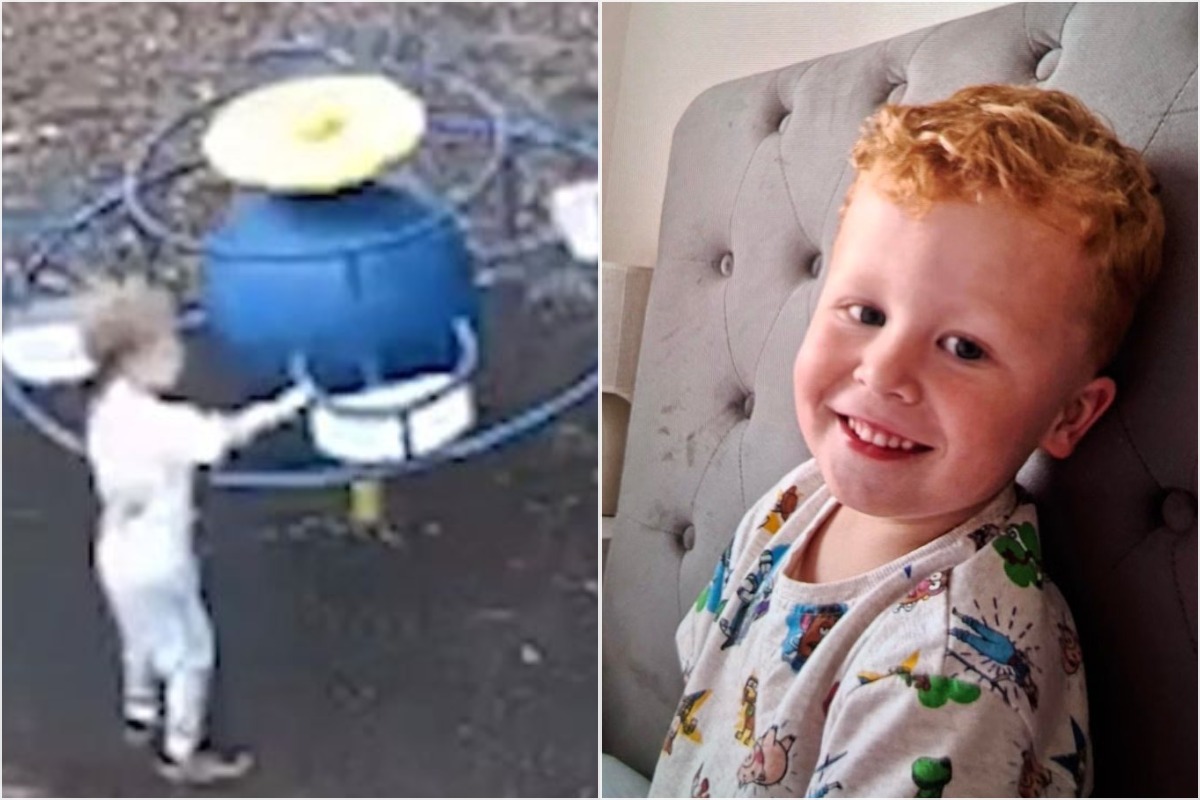 Noah Woods, three, slipped through a gap in a playground fence before drowning in a Suffolk pond, inquest hears