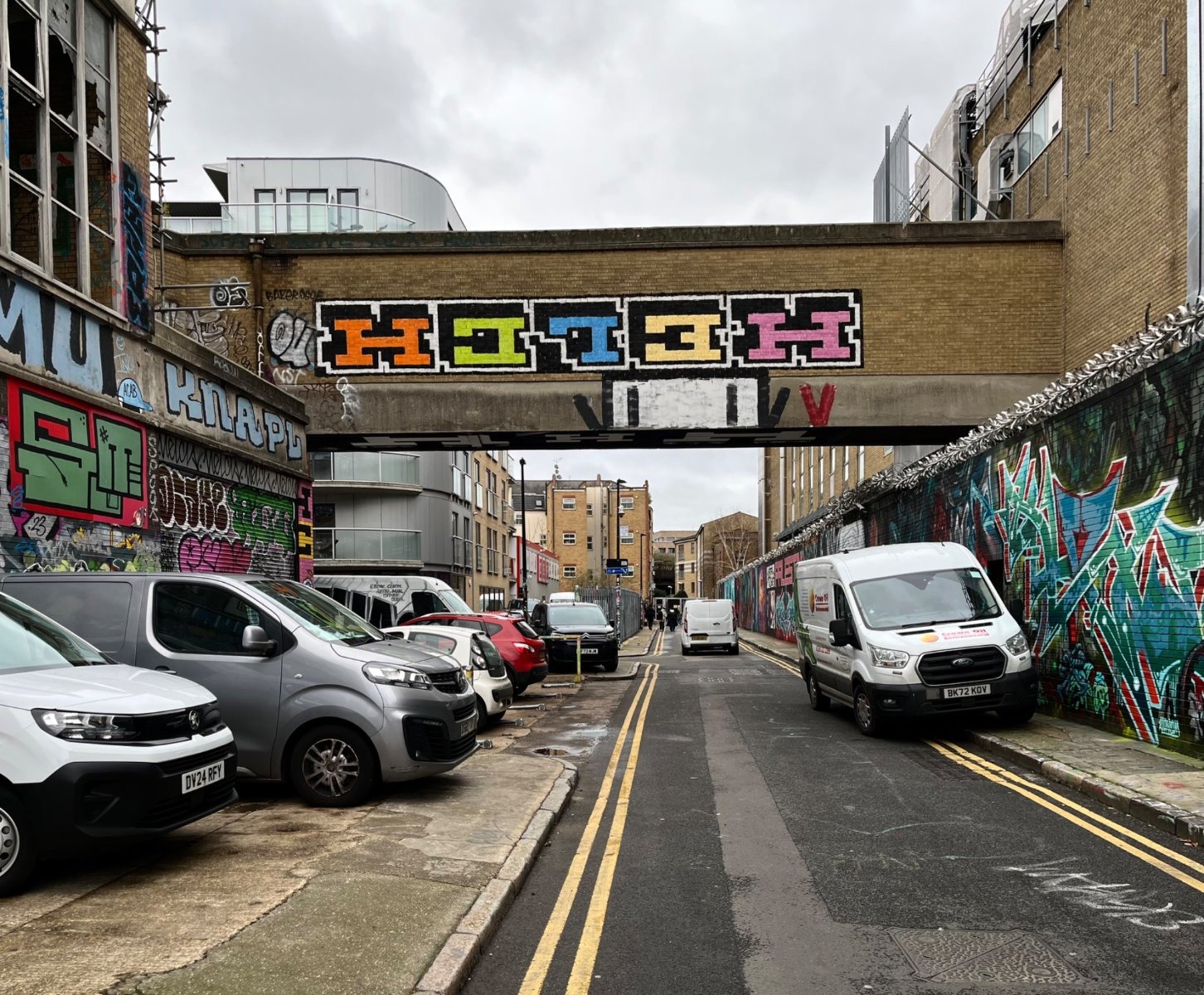 Helch's tags reached extraordinary heights — a vast work near Windsor Castle was removed after the Queen was reportedly upset it was spoiling her view.