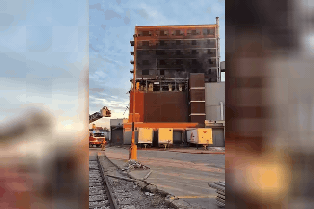 A post confirming no injuries in the explosion, as Mayor Tiffany O'Donnell called it 'a blessing' that the blast struck a lightly staffed part of the Cedar Rapids plant.