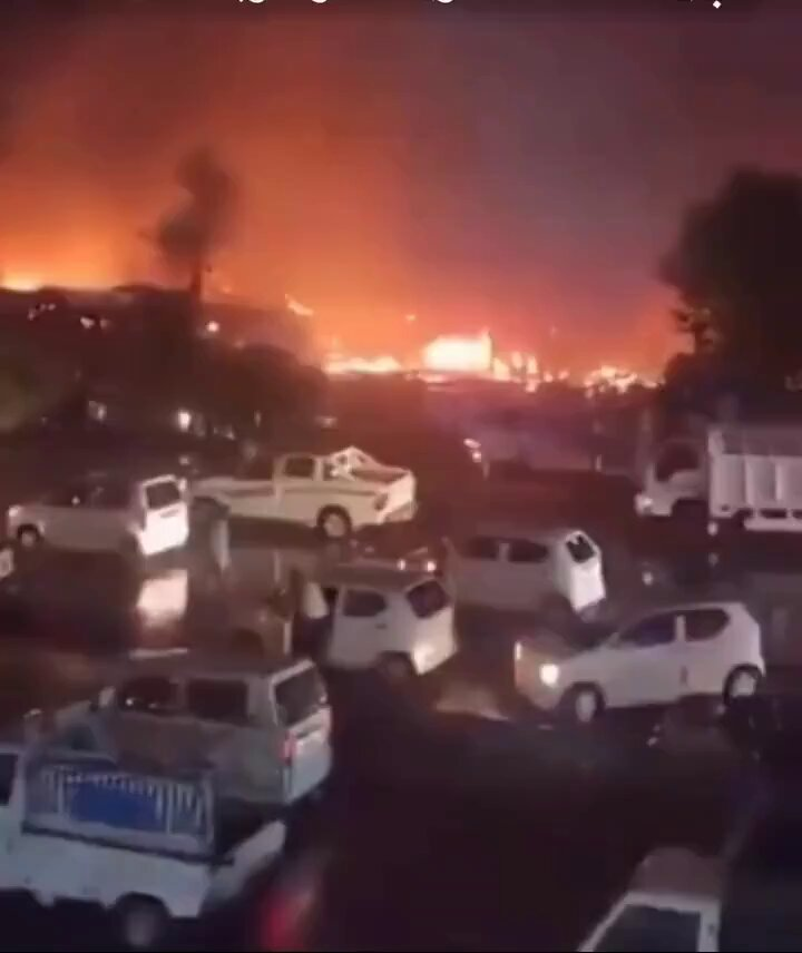 Flames and black smoke seen near Riyadh airport after Saudi Arabia warns of 'hostile aerial threat'