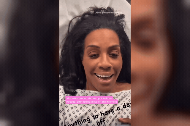 Hammond posted the video still wearing her *This Morning* make-up, telling fans she had suffered "a little bit of a palpitation" and believed she was OK.