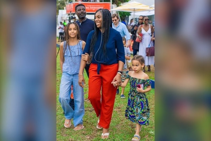 Kemi Badenoch with her daughters, after she rounded on Reform UK for questioning the children's Englishness, declaring: "Don't tell me my kids aren't English.