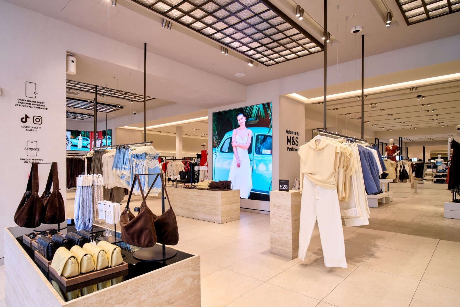 M&S's Pantheon store on Oxford Street, as the retailer announces Sephora will take over its beauty departments in around 100 stores from spring 2027, aiming to attract younger shoppers.