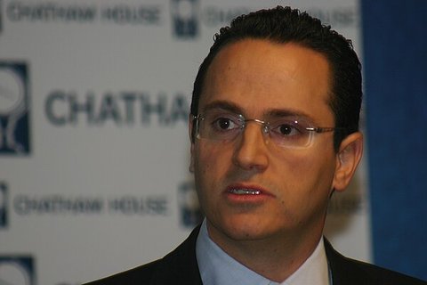 Wael Sawan, pictured in May, as Greenpeace's Philip Evans accused Shell executives of "popping champagne on the deck of a sinking planet" over the results.