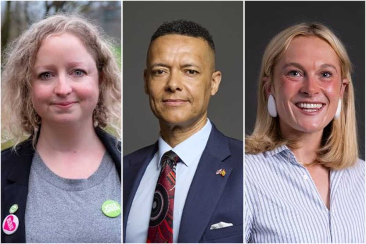 Clive Lewis (centre), Labour MP for Norwich South, was held for eight hours and interrogated before Israel barred him from entering the West Bank with a 23-strong Progressive International delegation.