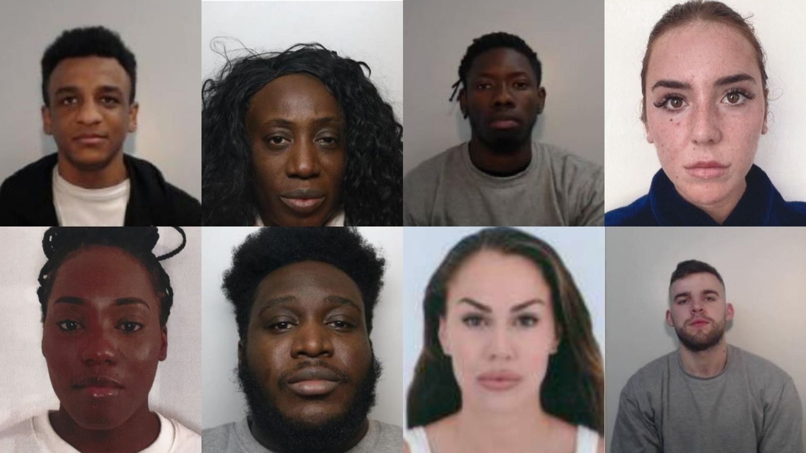 Eight members of the criminal network jailed after smuggling nearly £30m in drug proceeds through Manchester Airport to Dubai, where Sophie Logan had been living throughout the conspiracy.