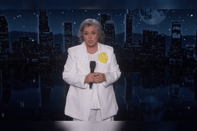 Rosie O'Donnell, who appeared on 'Jimmy Kimmel Live!', will co-lead the cast of 30 actors and public figures in the one-off staging, live-streamed worldwide free of charge.