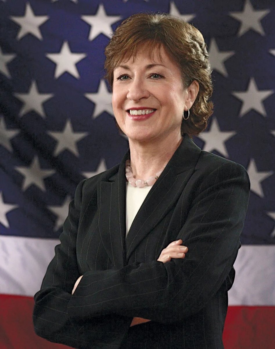 Susan Collins told Maine voters she crosses the aisle more often than any other Republican senator, as Democrat Troy Jackson branded her "the arsonist who helped set the fire.
