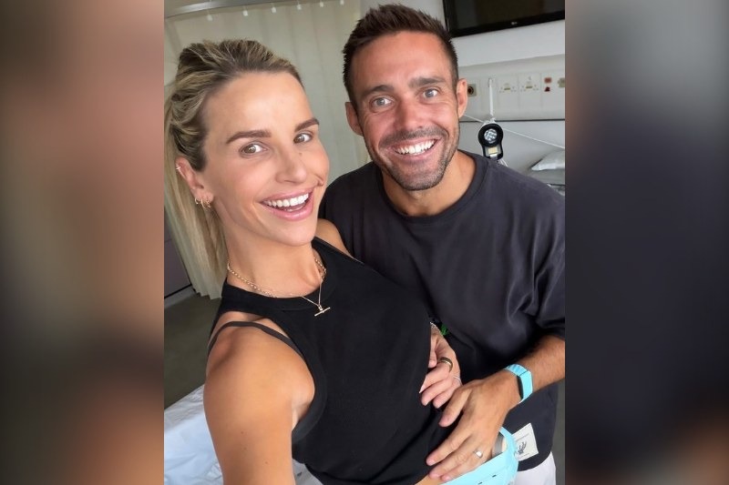 Vogue Williams mocks troll who claimed she was 'breaking maternity law' by leaving home with newborn son Remy