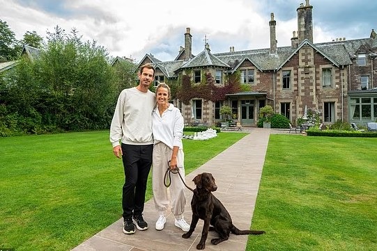 Sir Andy Murray and wife Kim Murray at Cromlix, their Victorian estate near Dunblane, which features in a new Channel 4 series documenting a major expansion adding two restaurants and a woodland spa.