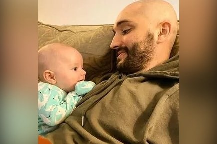 Tom Parker, whose death from a brain tumour aged 33 left Kelsey Parker a widow, is pictured here — she announced River's birth over a year after losing son Phoenix to stillbirth in June 2025.