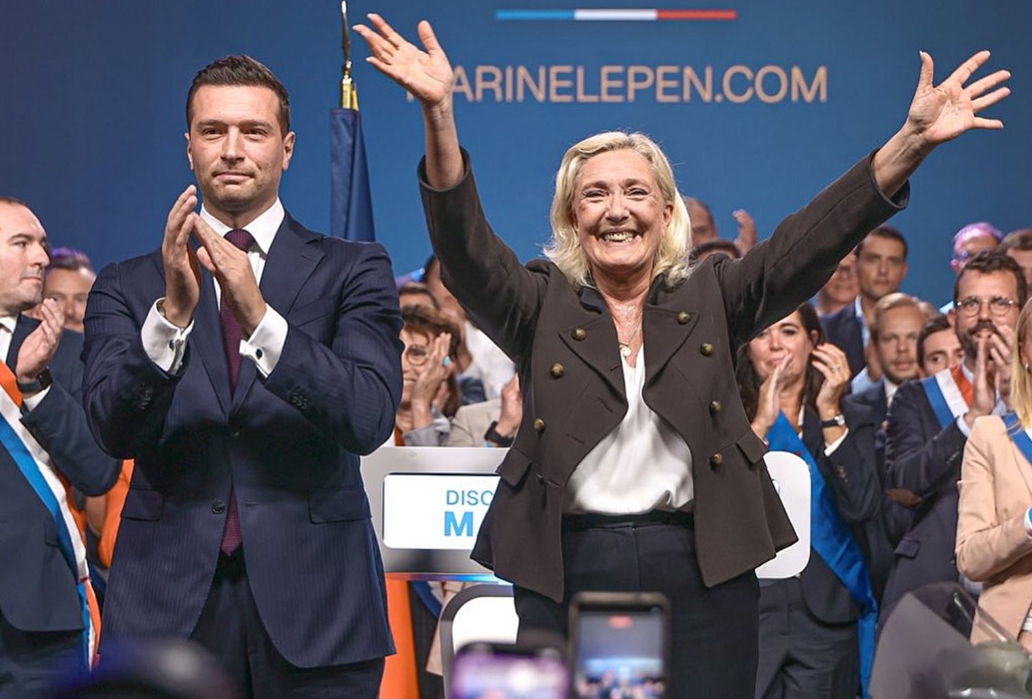 Marine Le Pen, who has declared "total confidence" in Jordan Bardella, vowed the National Rally will "counterattack" after he filed a libel lawsuit over antisemitism allegations.