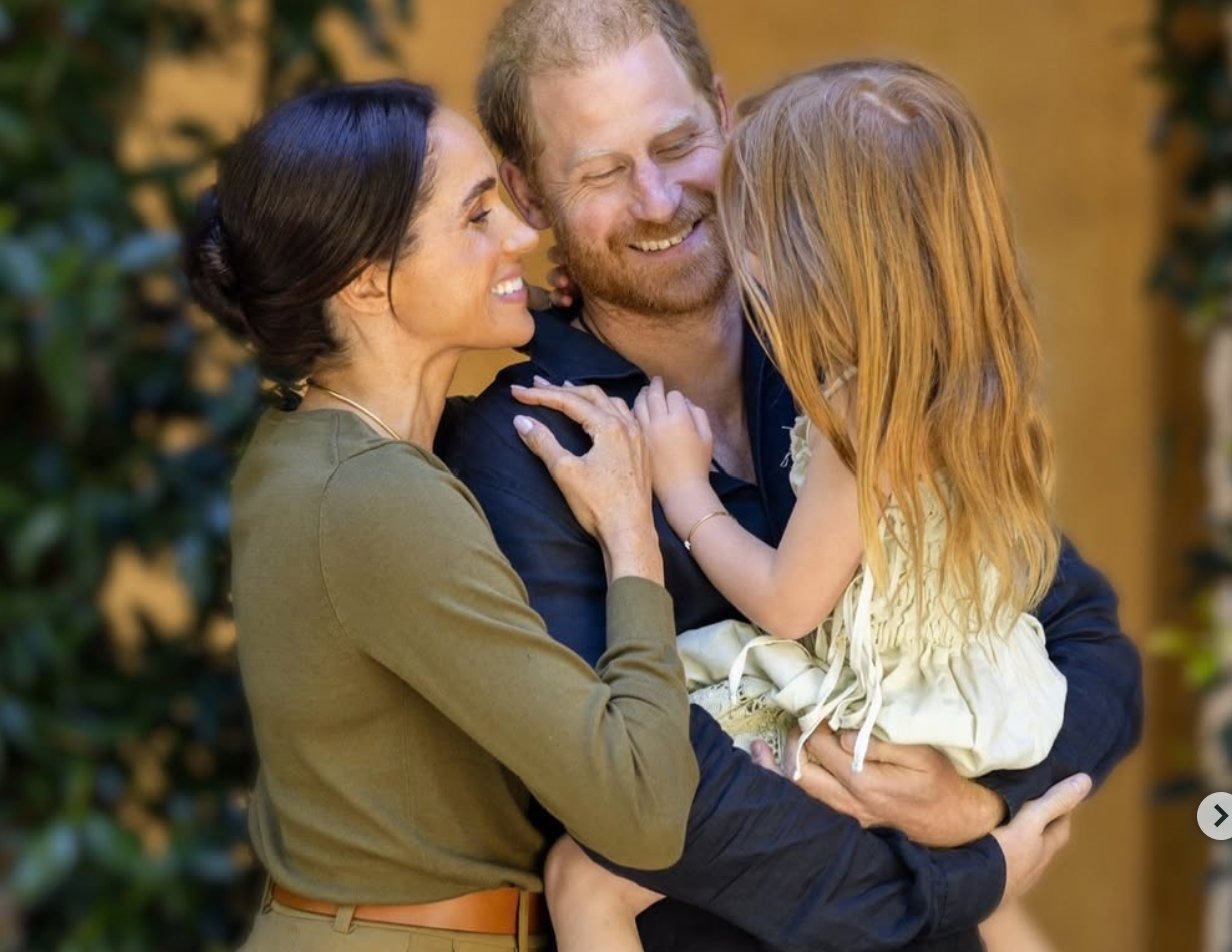Harry and Meghan shared this family portrait marking Lilibet's fifth birthday as the couple's imminent return to Britain has left Prince William "blindsided" and "extremely unhappy.