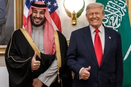 Donald Trump and Mohammed bin Salman. The $24.3bn package covers 48 F-35 aircraft, 49 engines and support equipment, as Saudi Arabia faces growing entanglement in Middle East hostilities.