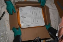 A round of cheese with cocaine hidden inside, of the kind used by the gang, whose Blackburn hub was run by Saleem Chaudhri, sentenced to 27 years and six months for agreeing to move over 2,000kg of the drug.