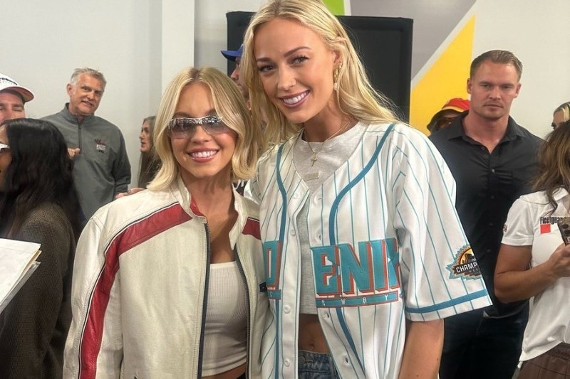 Sidney Sweeney and Sophie Cunningham. The WNBA player has publicly defended the actress against criticism of her recent naked advertisement.