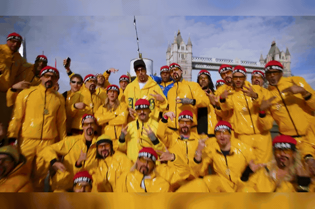 A multitude of Ali G lookalikes parade across London, as the new movie marks the iconic character's long-awaited return to the big screen.