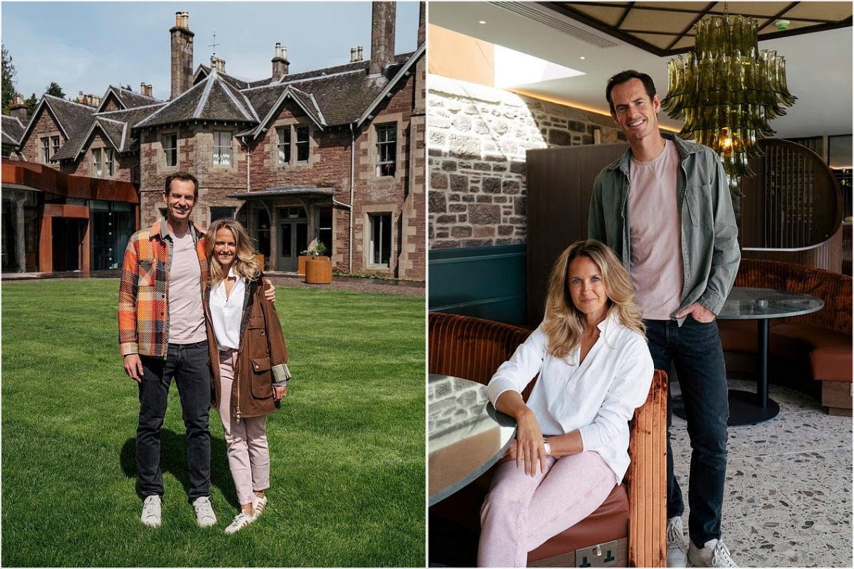 Sir Andy Murray and wife Kim Murray, whose Cromlix hotel shut for five months while builders constructed a new wing housing a fine-dining restaurant and woodland spa.