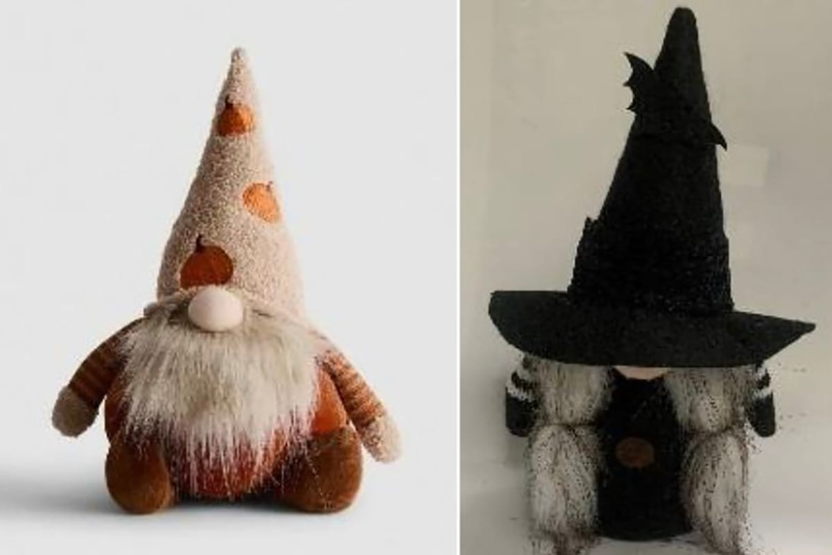Two Halloween gonk doorstep decorations pulled by Primark over fears their sand filling may be contaminated with asbestos, affecting model numbers 991174794 and 991179148.