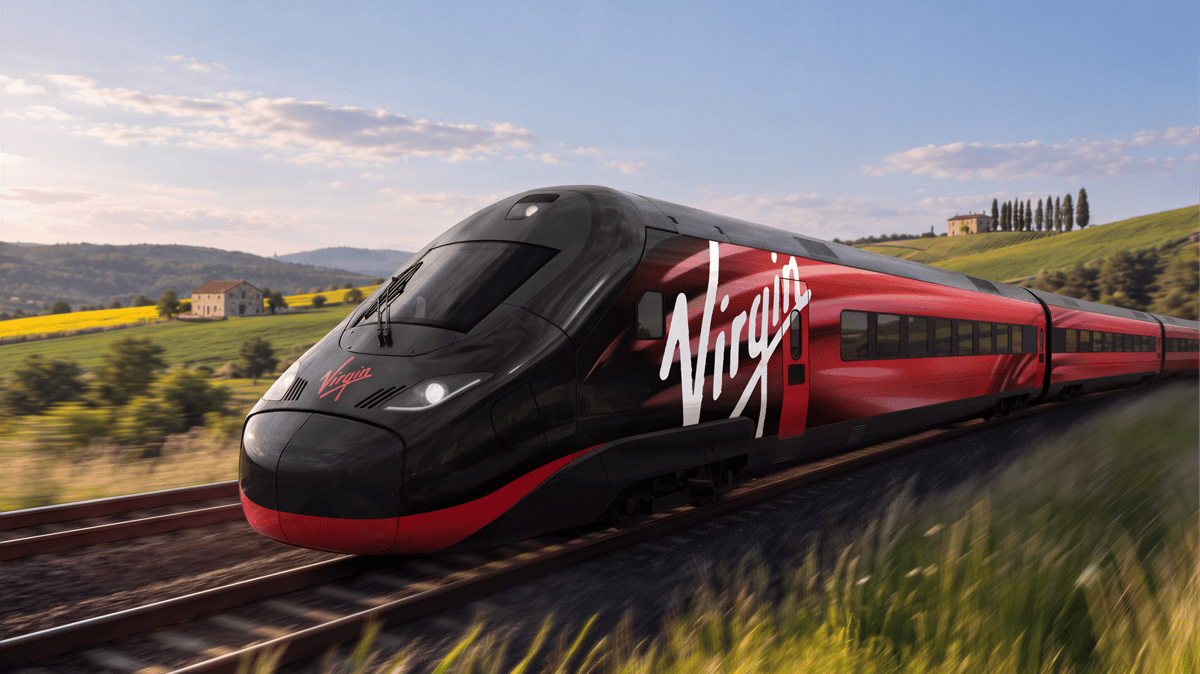 An Alstom Avelia Stream train of the kind Virgin Group has ordered 12 of, targeting nearly 7.5 million extra cross-Channel seats a year from 2030.