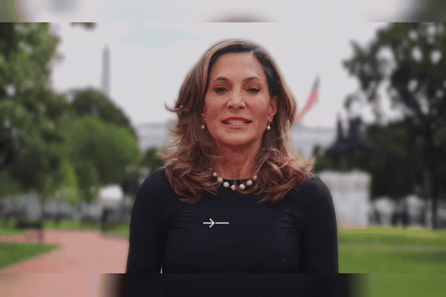 Maria Elvira Salazar, filmed outside the White House, cited ICE data showing half of 50,000 people detained in July had no criminal record.
