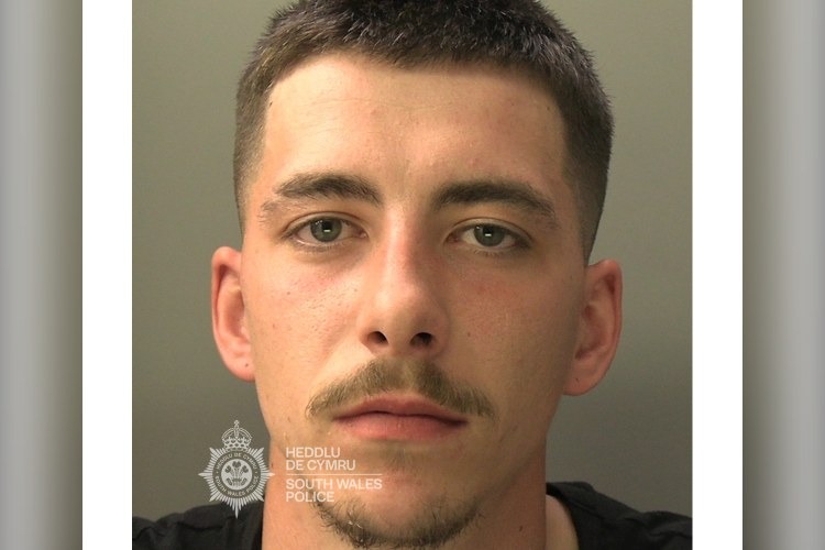 Jacob Roberts, jailed for 14 months after ramming a police car, crashing into parked vehicles and driving at double the 20mph limit before fleeing on foot through Abercwmboi.