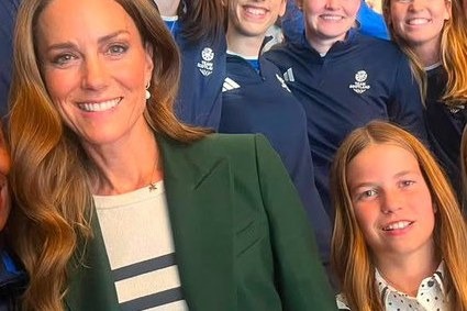Catherine, Princess of Wales, with Princess Charlotte, who chatted with fellow passengers as the pair rode the Elizabeth Line from west London to Tottenham Court Road with only a discreet security presence.